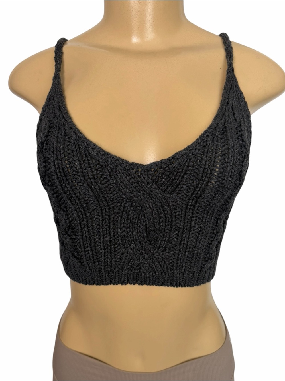 Free People Cropped Sweater Knit Cami bralette size small
